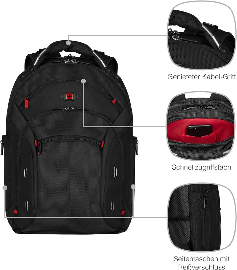 WENGER Gigabyte Laptop-Rucksack für MacBook Pro 15 Zoll, Fach für iPad, Organizer, 17 l, Damen Herre