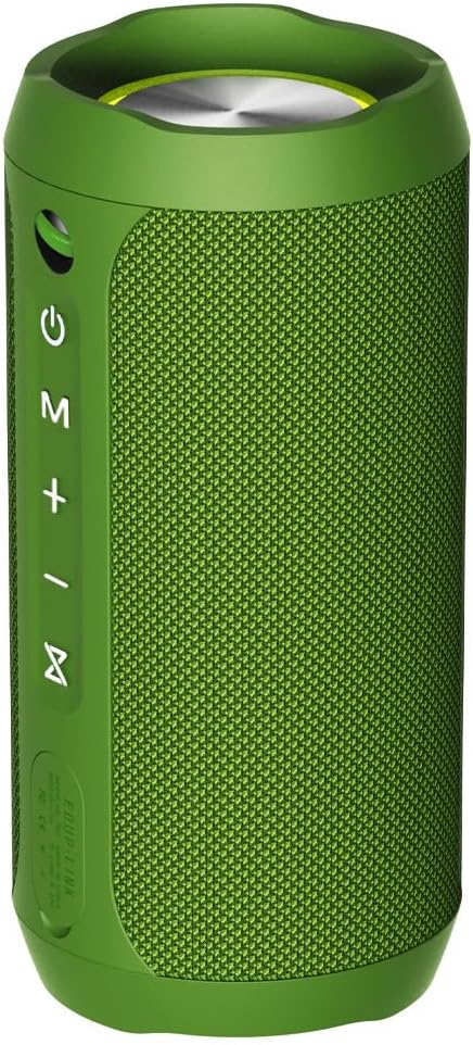 EDUPLINK Bluetooth Lautsprecher IPX7 Wasserdicht, 20W mit Bass - Tragbare LED Musikbox, 20h Akku, TF
