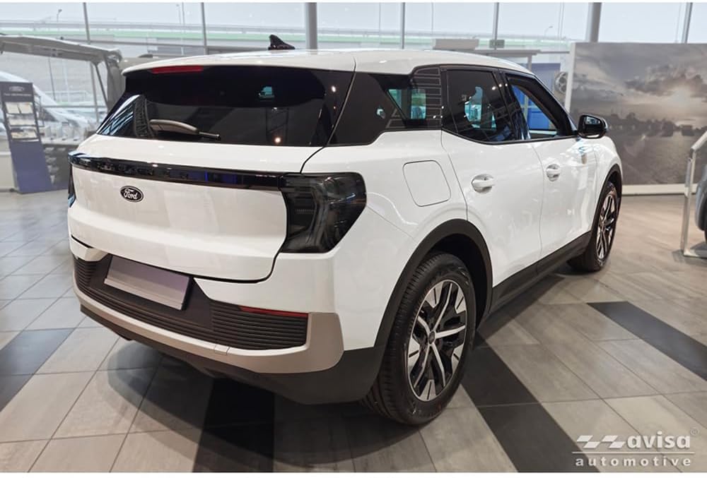 Avisa Schwarz Edelstahl Heckstossstangenschutz kompatibel mit Ford Explorer EV 2024- 'Ribs'