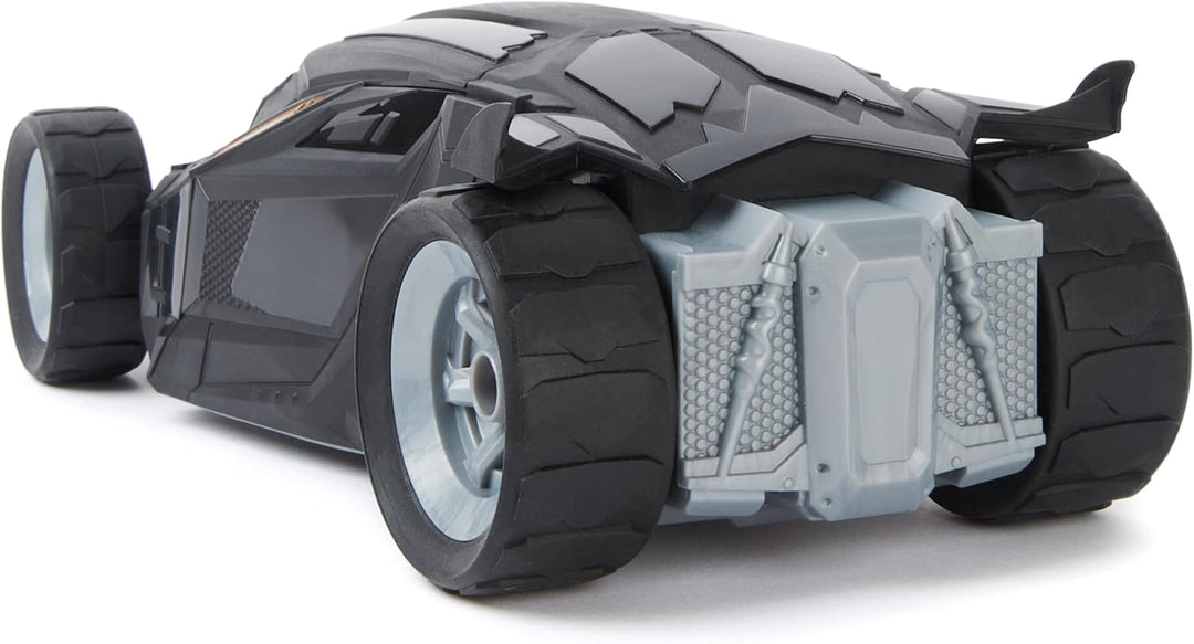 DC Comics - Batman Batmobile mit Fernsteuerung und Batman Figur (10cm) (2,4 GHz), einfach zu Fahren,