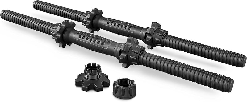 TREX SPORT 2er Set Hanteln & Hanteln 20 kg, 40 kg, Kurzhantelset mit Verbindungsrohr Schwarz, Schwar
