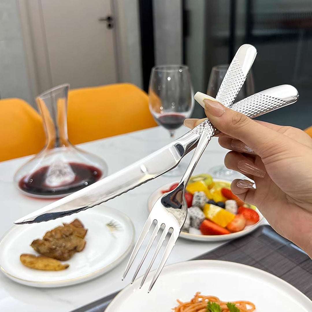 Besteck Besteck Set, Edelstahl Elegant Exquisit Dauerhaft, Steak Messer Gabel Löffel Für Zuhause, Ho