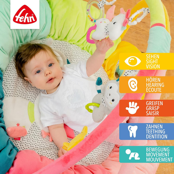 Fehn 057195 3-D-Activity-Nest Aiko & Yuki – Besonders weich gepolstert für besten Komfort – Spielspa