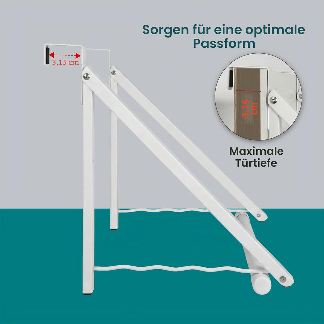 HOLDN’ STORAGE Strapazierfähiger Kleiderständer für Tür, erweiterbar, faltbar, für Schrankstangen, K