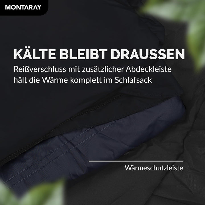Mumienschlafsack [8°C bis -5°C] INKL. Kissen für 3-4 Jahreszeiten [300GSM] - Outdoor Winter-Schlafsa