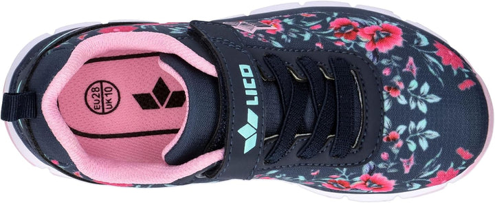 Lico Mädchen Sunflower Vs Sneaker 28 EU Marine Türkis Rosa, 28 EU Marine Türkis Rosa