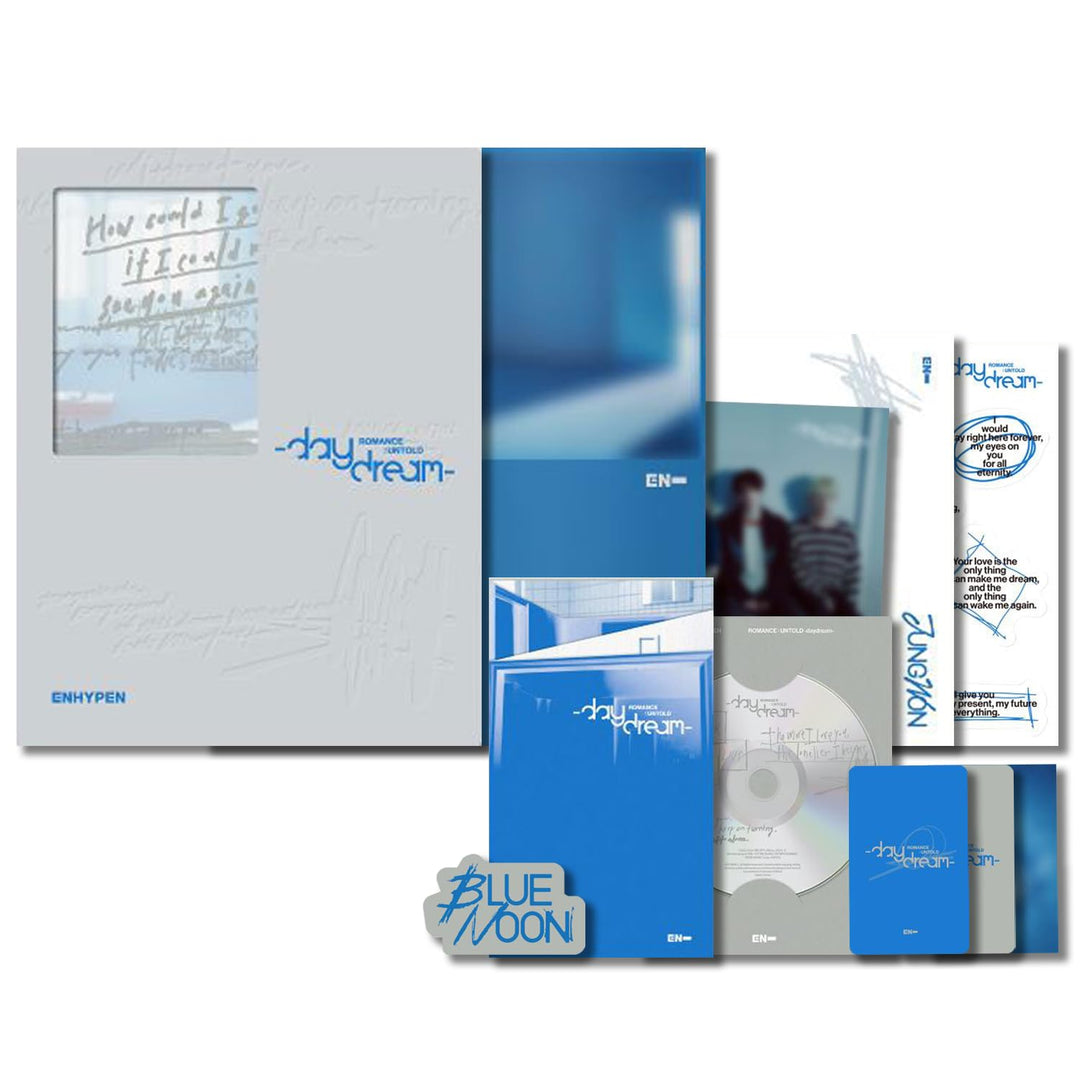 [ROMANCE : UNTOLD -Daydream-] (BLUE NOON Ver.) Photo Book R + Thanks To Paper + Sticker + Poster + P