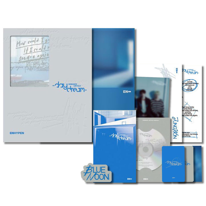 [ROMANCE : UNTOLD -Daydream-] (BLUE NOON Ver.) Photo Book R + Thanks To Paper + Sticker + Poster + P