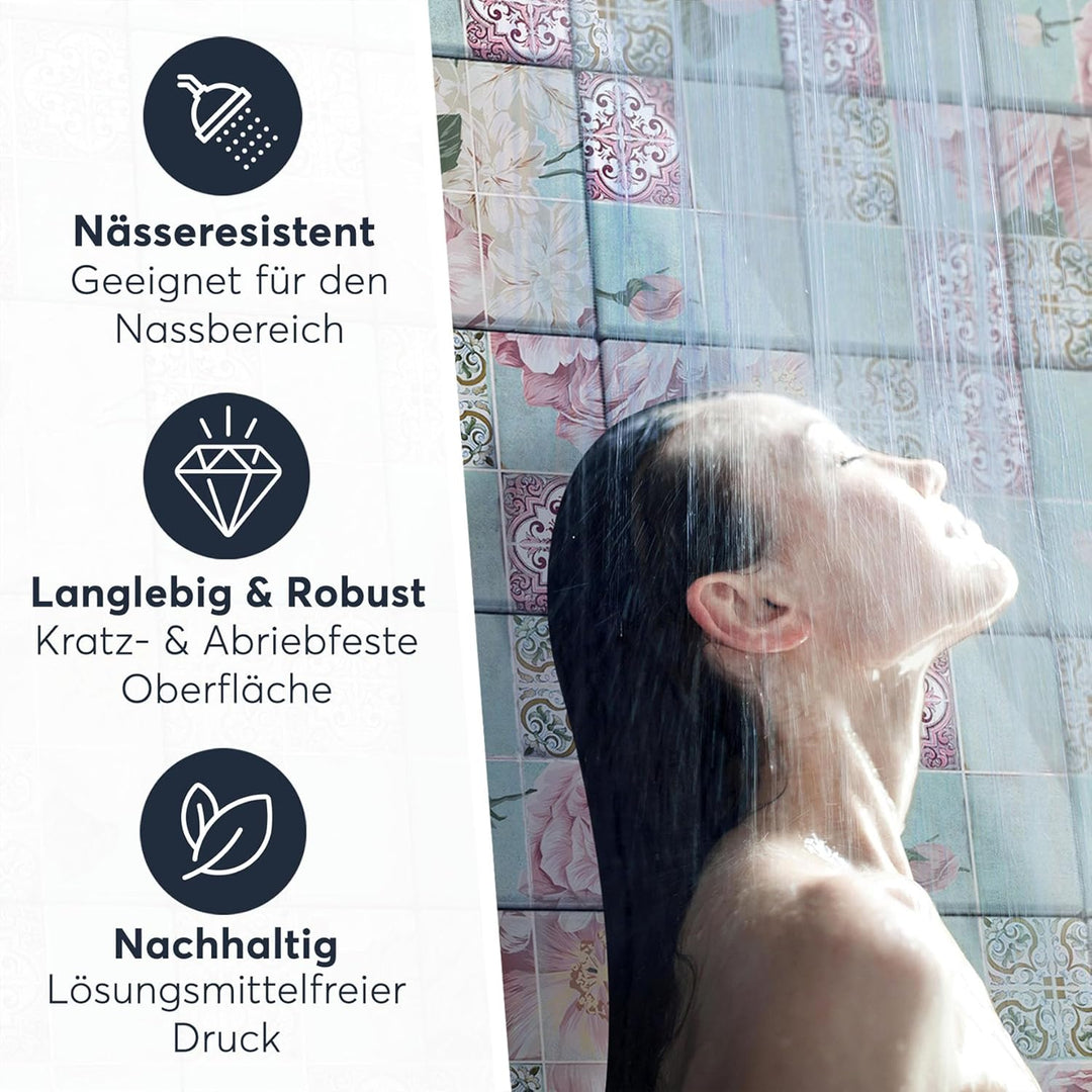 CREATISTO Mosaik Klebefliesen Stickerfliesen Fliesenfolie - Aufkleber Sticker für Wandfliesen I Kleb