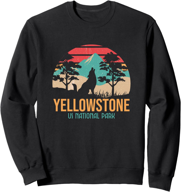 Yellowstone US-Nationalpark Wyoming Montana Idaho Reisen Sweatshirt