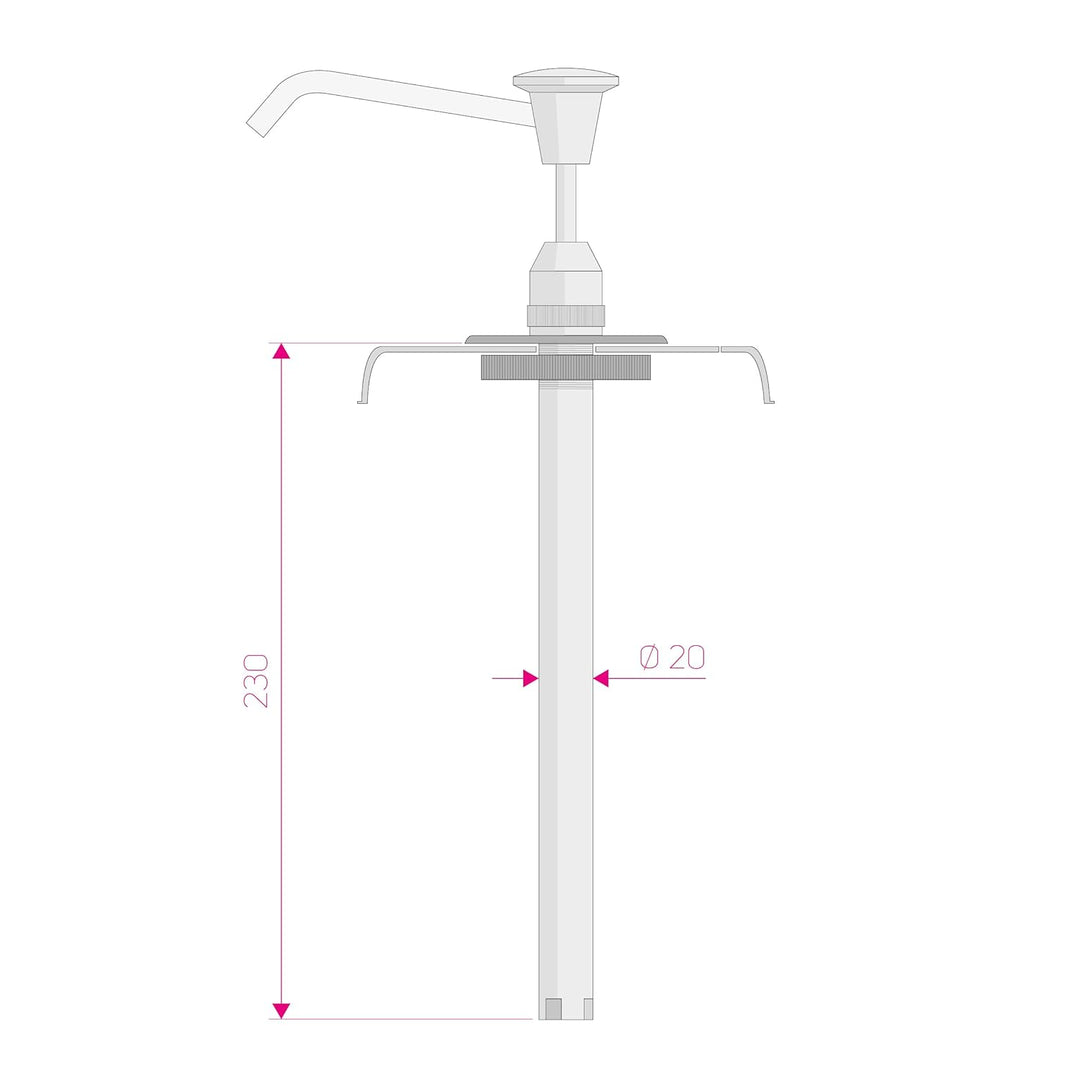STIX Pumpe Spender Profi Handwaschpaste 3 Liter Dosierpumpe Waschpaste (Pumpspender), Pumpspender