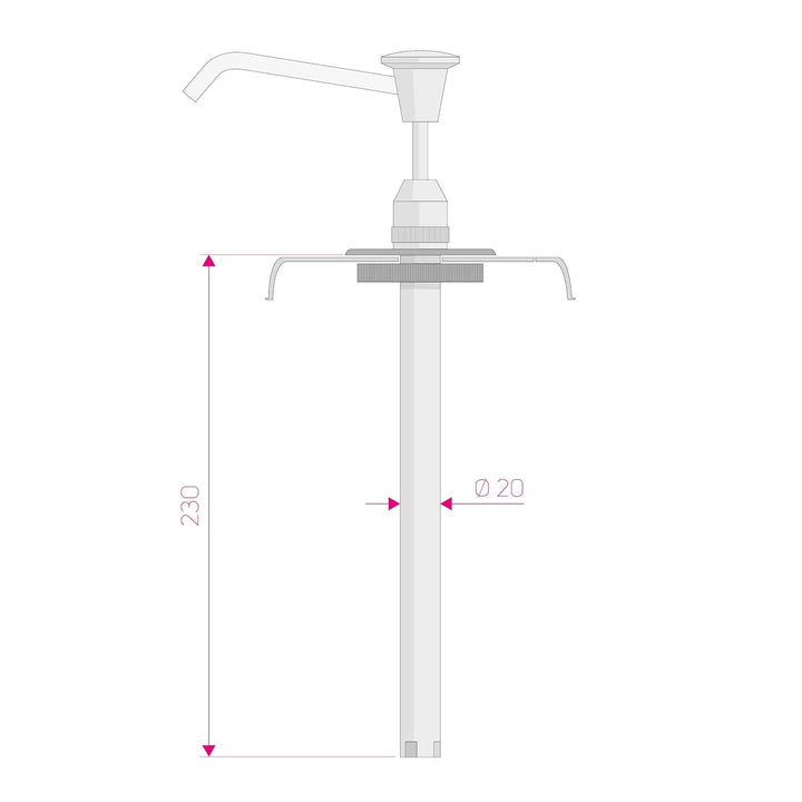 STIX Pumpe Spender Profi Handwaschpaste 3 Liter Dosierpumpe Waschpaste (Pumpspender), Pumpspender