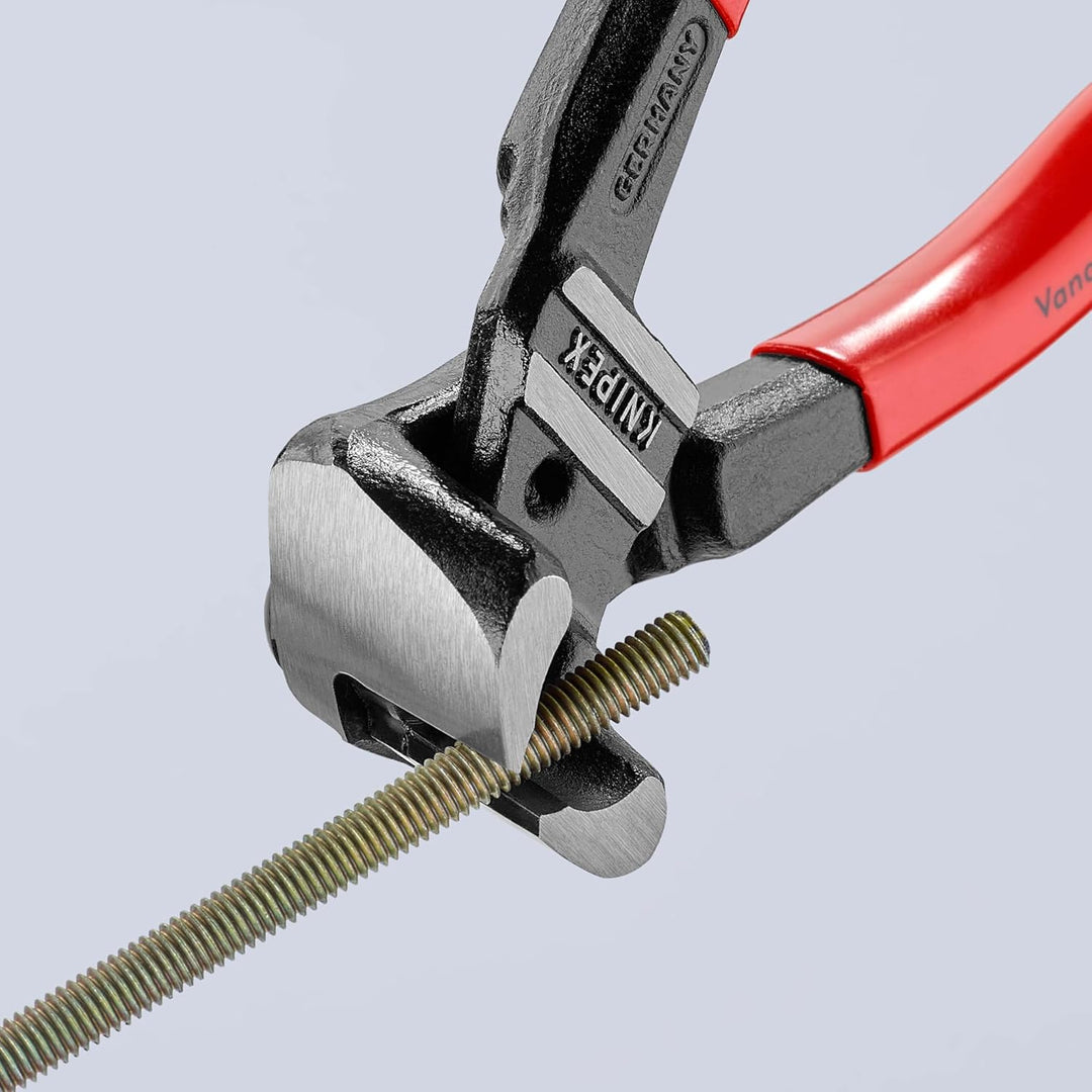Knipex Bolzen-Vornschneider hochübersetzt schwarz atramentiert, mit Kunststoff überzogen 200 mm 61 0