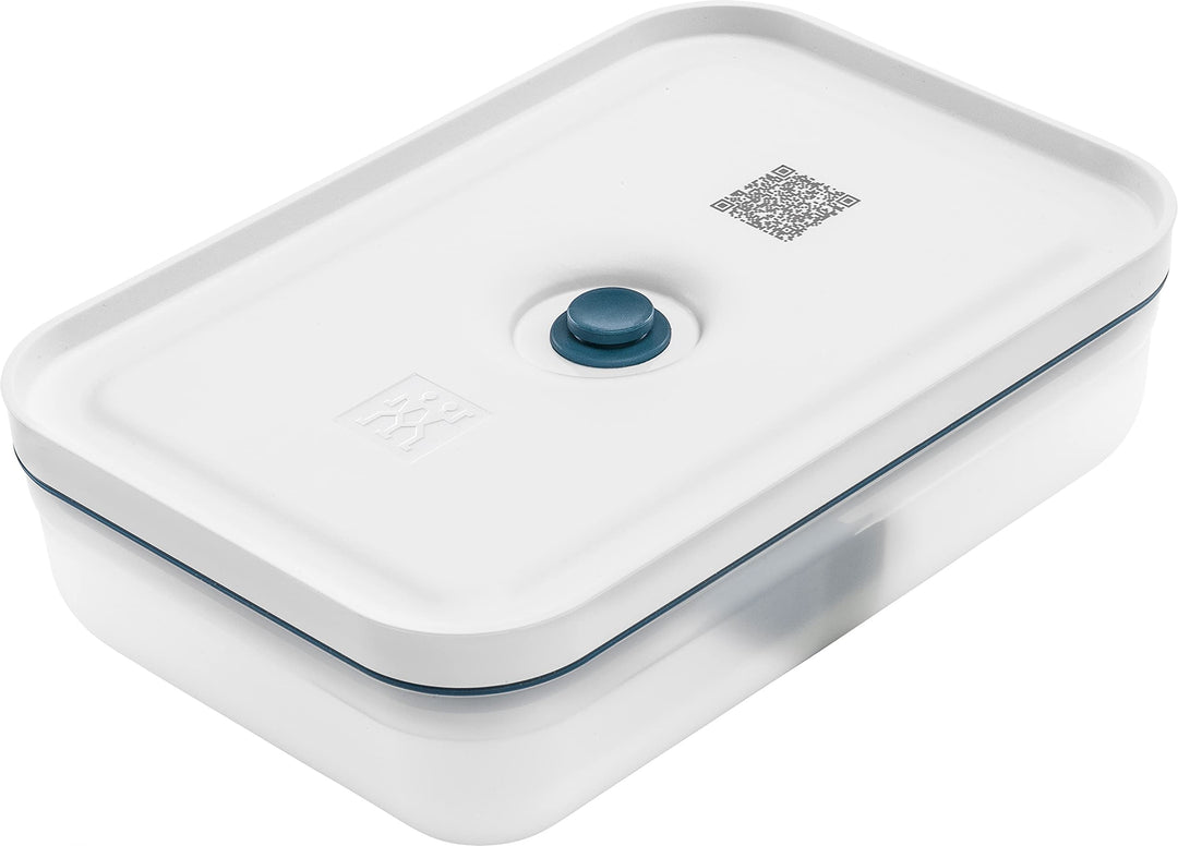 ZWILLING Fresh & Save Vakuum Lunchbox, Grösse L flach, Kunststoff, Semitransparent-La Mer Semitransp