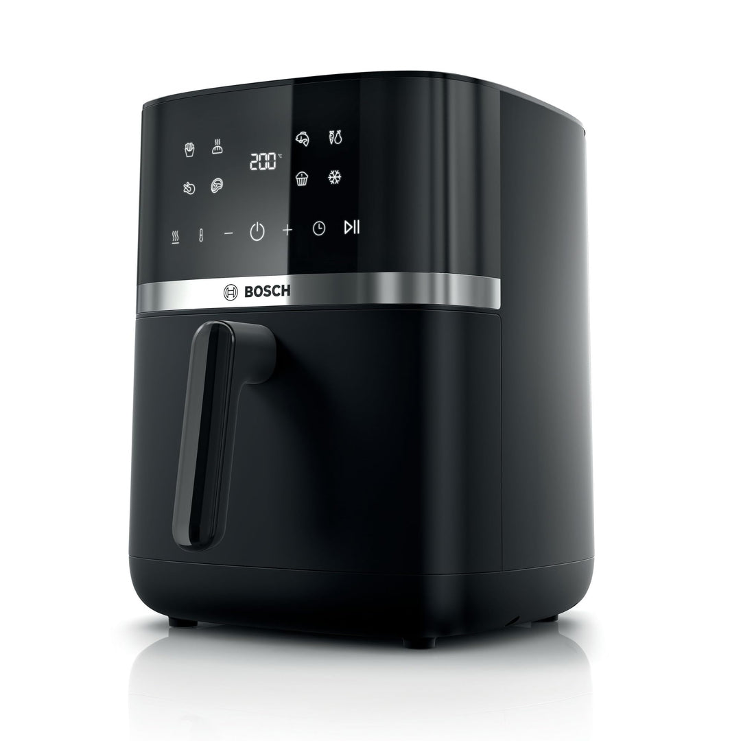 Bosch Heissluftfritteuse Serie 4, XL Air Fryer, schwarz, 6,1 L Fassungsvermögen, 7 Voreinstellungen,