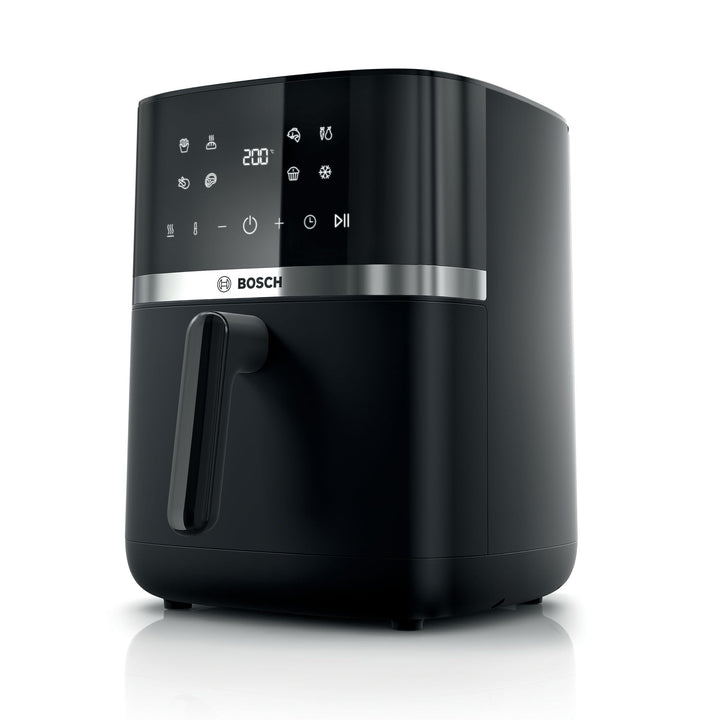 Bosch Heissluftfritteuse Serie 4, XL Air Fryer, schwarz, 6,1 L Fassungsvermögen, 7 Voreinstellungen,