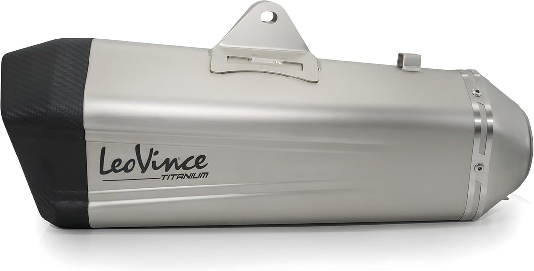 Endschalldämpfer/Auspuffanlage LeoVince SLIP-ON SBK LV-12, Titanium, Carbon Kappe, mit Zulassung für