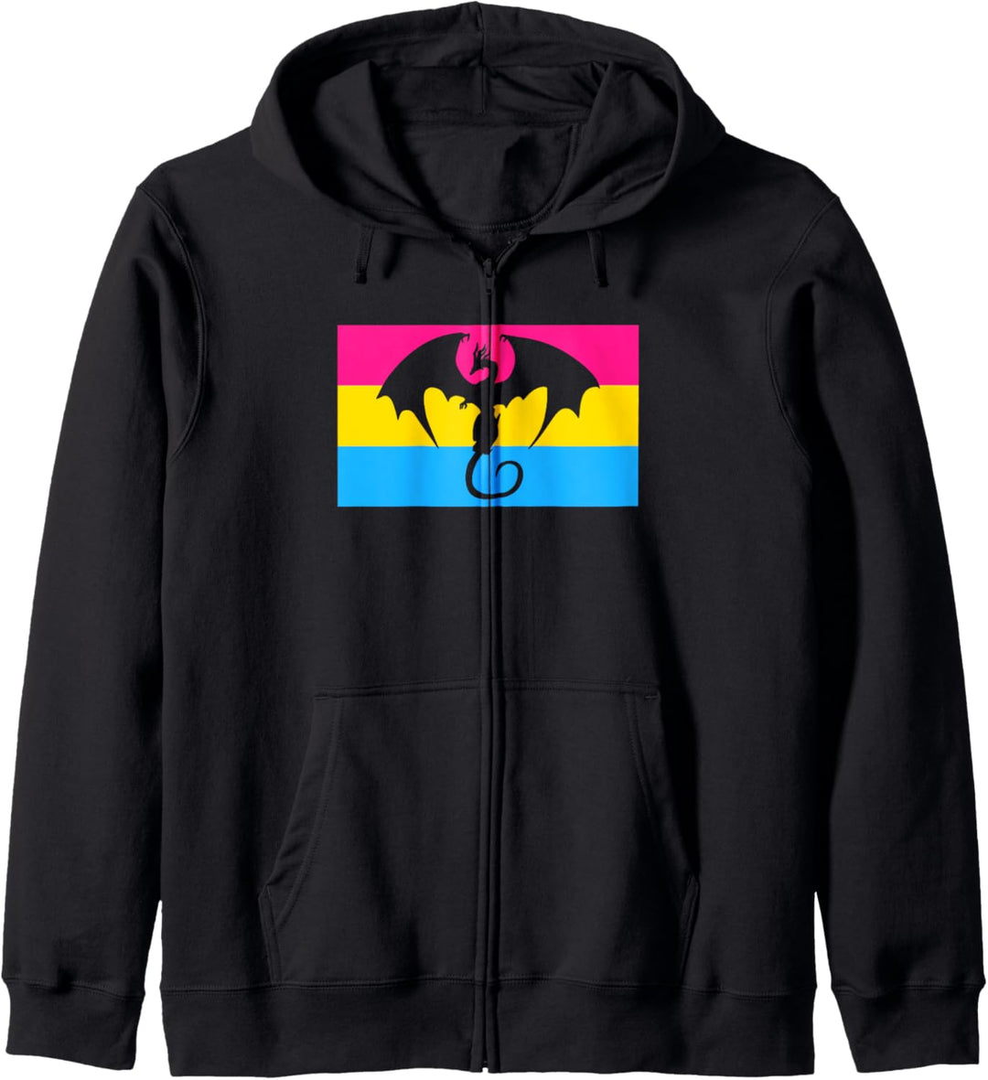 Trendy Medieval Dragon Pansexual Pride Flag Stuff Aesthetic Kapuzenjacke