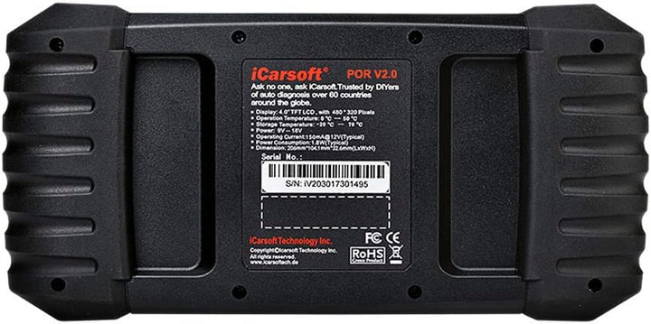 iCarsoft OBD II Diagnosetool POR V2.0 icpor2 Passend Fuer (Auto-Marke): Porsche uneingeschraenkt 1St