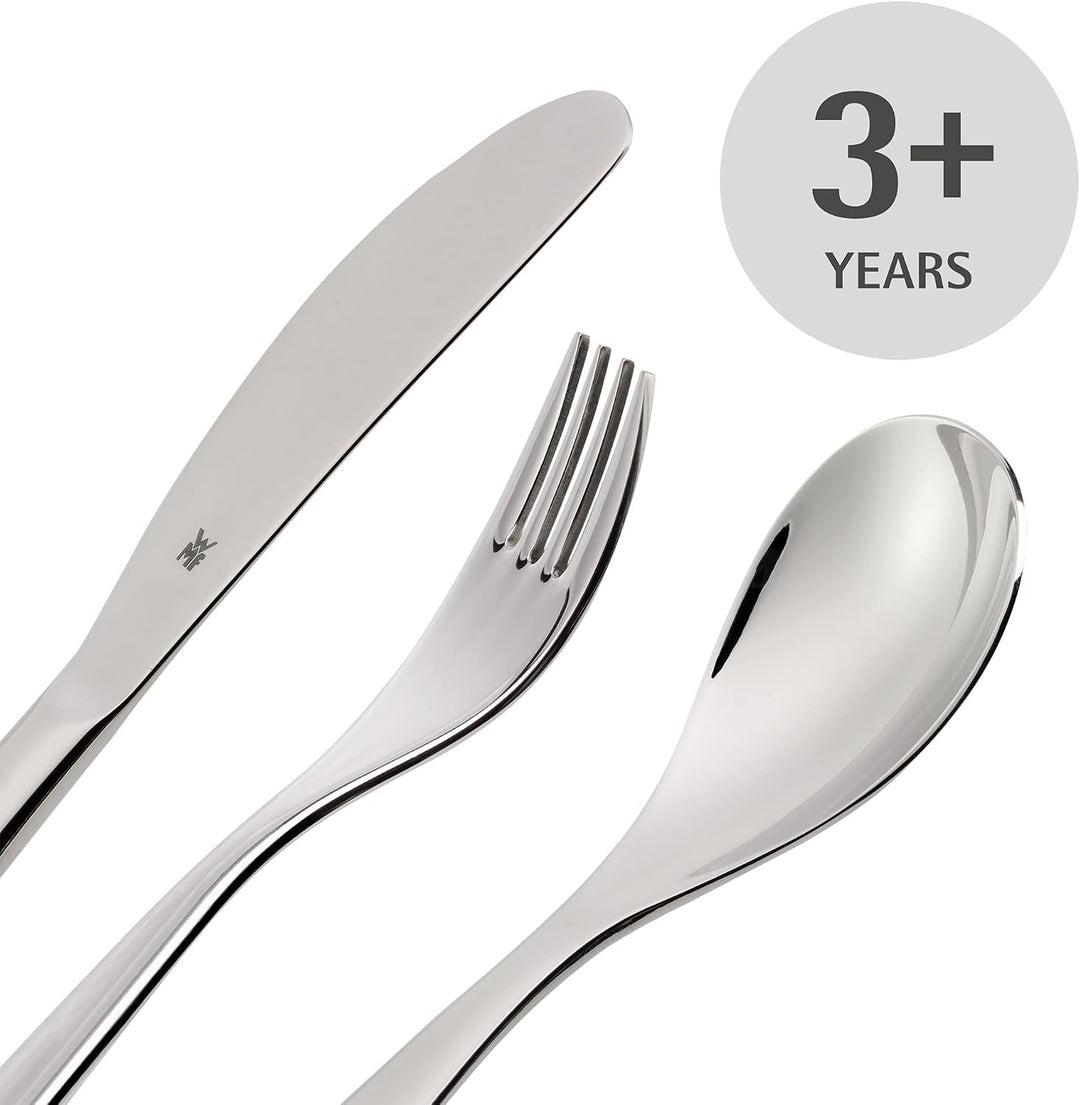 WMF Kinderbesteck Set Gravurbesteck, 4-teilig, Kinderbesteck Edelstahl, Besteck Kinder ab 3 Jahre, C