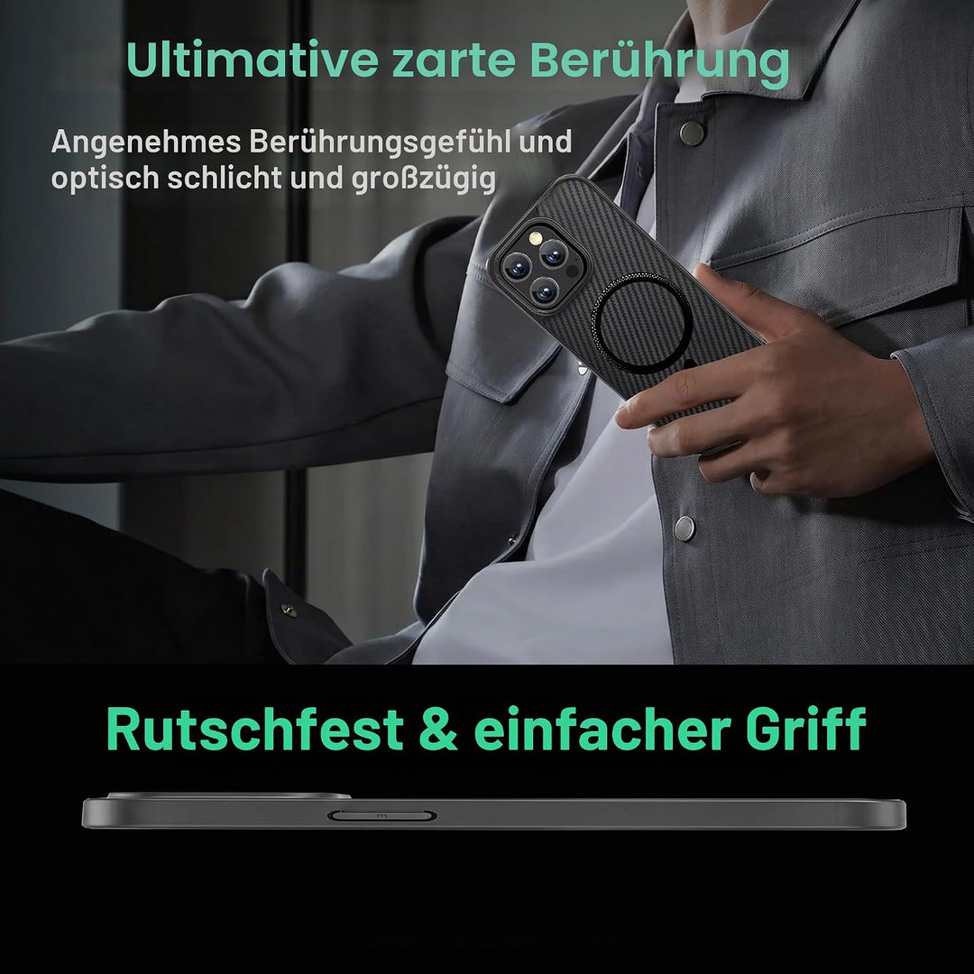 ONES Magnetisch für iPhone 11 Pro Max Ultradünne Hülle, Kompatibel mit MagSafe, Fallschutz in Militä