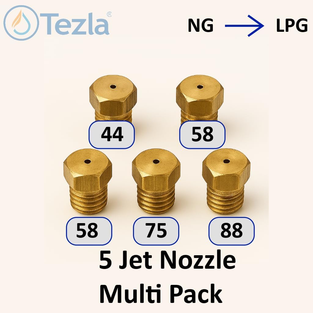 LPG umrüstsatz 5er Pack 1 x 44, 2 x 58, 1 x 75, 1 x 88 Gewinde M6 x 0,75