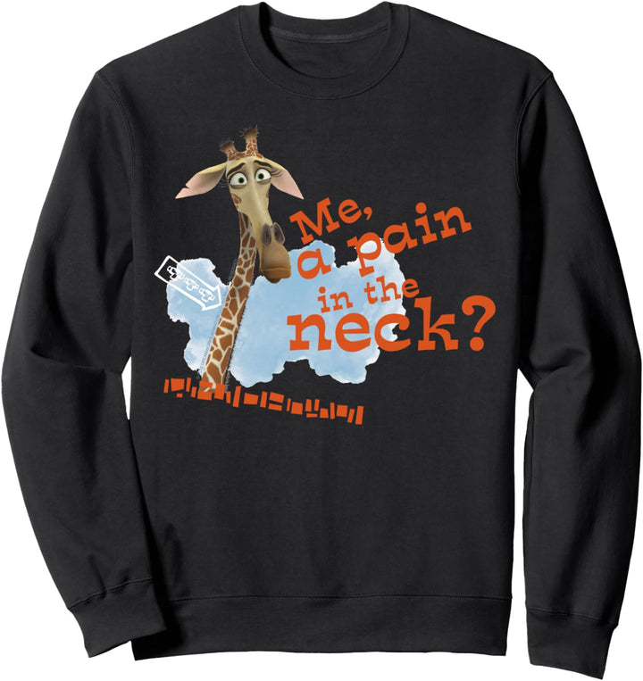 Madagascar Melman Pain In The Neck Text Poster Sweatshirt