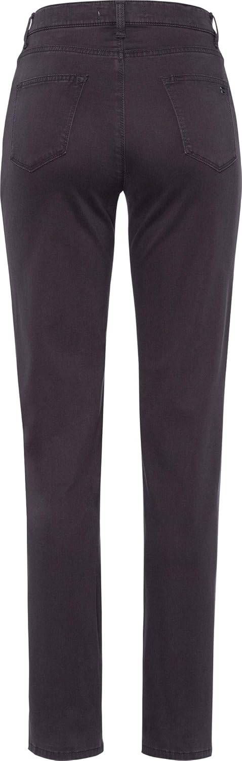 BRAX Damen Style Carola Five-Pocket wertigem Baumwollsatin Hose, Grey 1, 29W / 32L