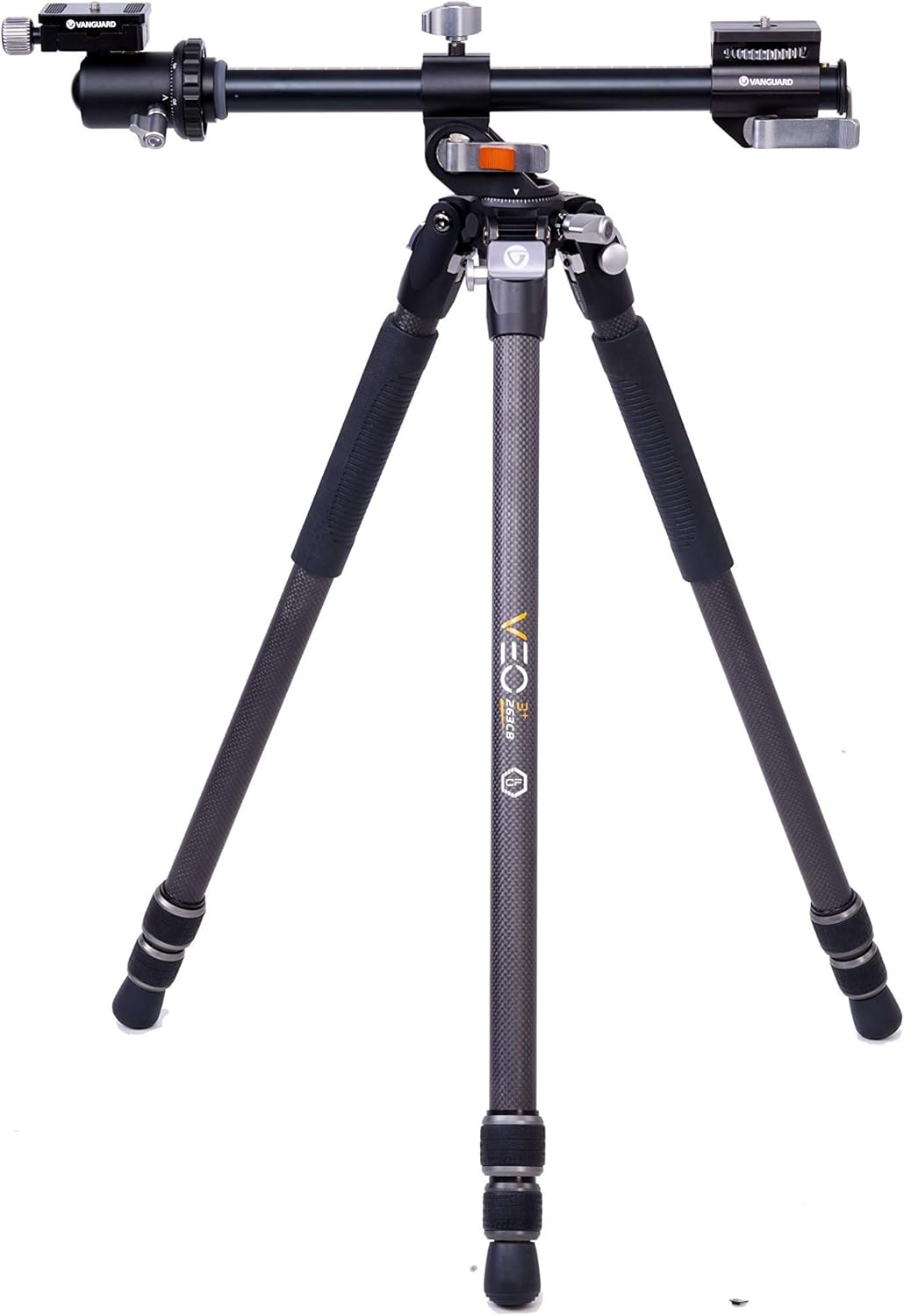 Vanguard VEO 3+ 263CB - Stativ mit umklappbarer Mittelsäule und Kugelkopf Carbon Kugel, Carbon Kugel
