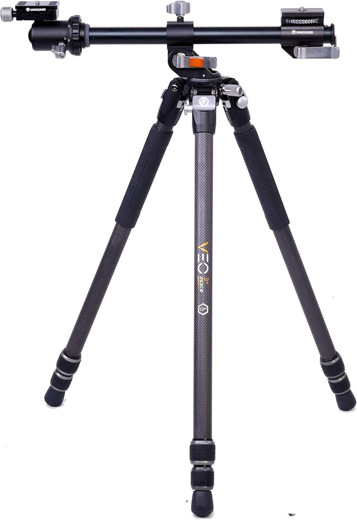 Vanguard VEO 3+ 263CB - Stativ mit umklappbarer Mittelsäule und Kugelkopf Carbon Kugel, Carbon Kugel