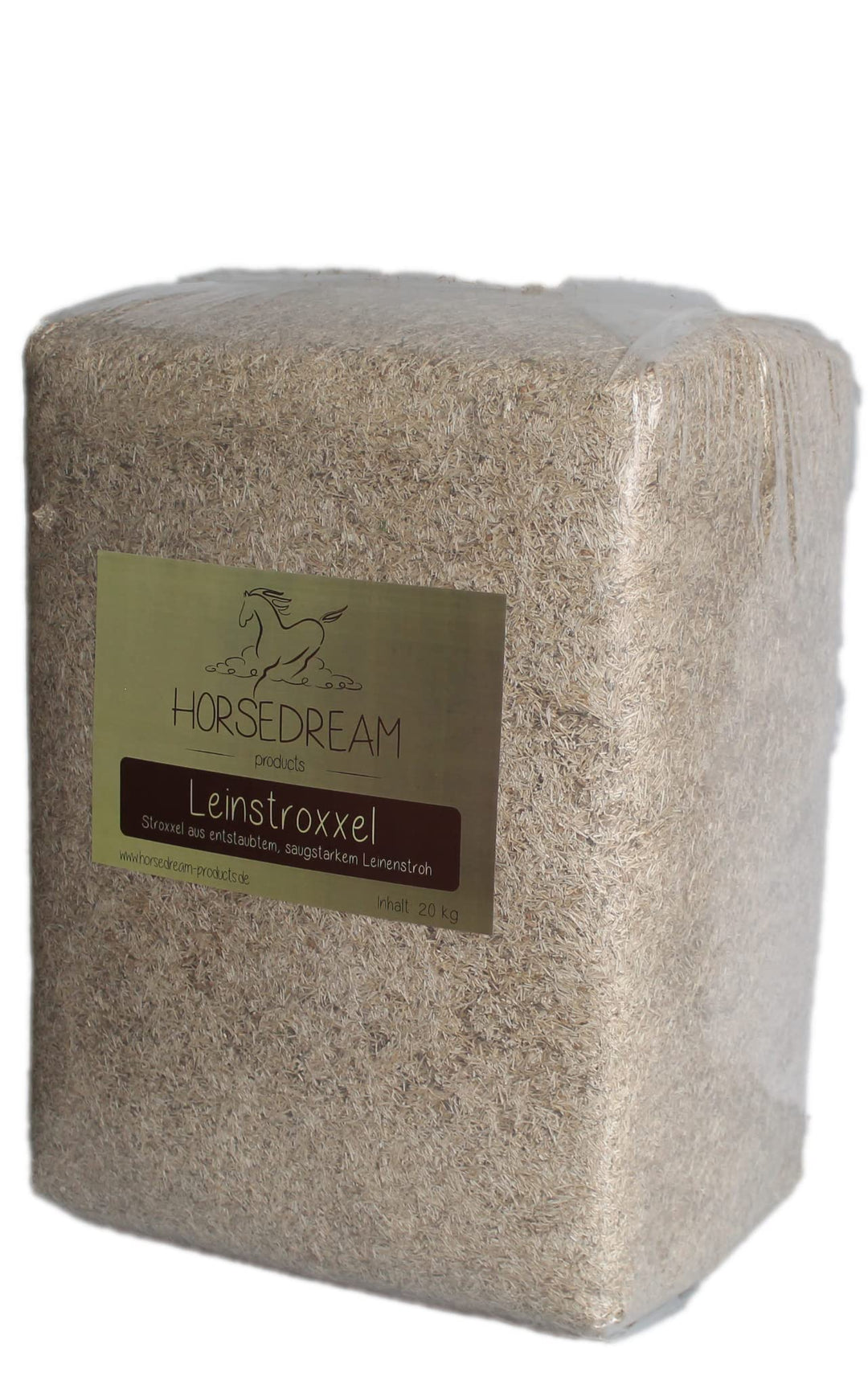Products LEIN-STROXXEL | Einstreu Pferde & Kleintiere | 100% behandeltes Leinenstroh | (20 kg) 20 kg