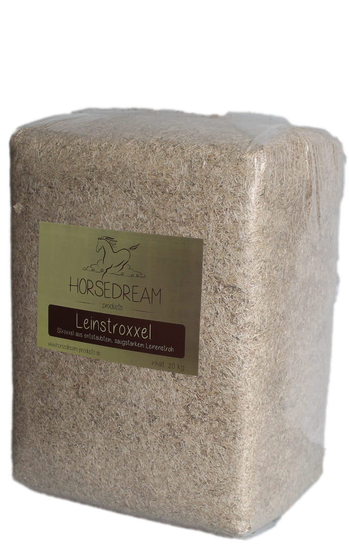 Products LEIN-STROXXEL | Einstreu Pferde & Kleintiere | 100% behandeltes Leinenstroh | (20 kg) 20 kg