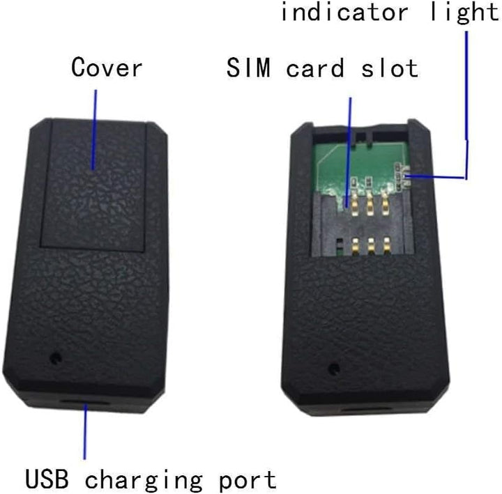 TKMARS 4G GPS Tracker Mini GPS Tracker mit Kostenlosen Apps GPS Tracker Ohne ABO Geeignet für Autos,