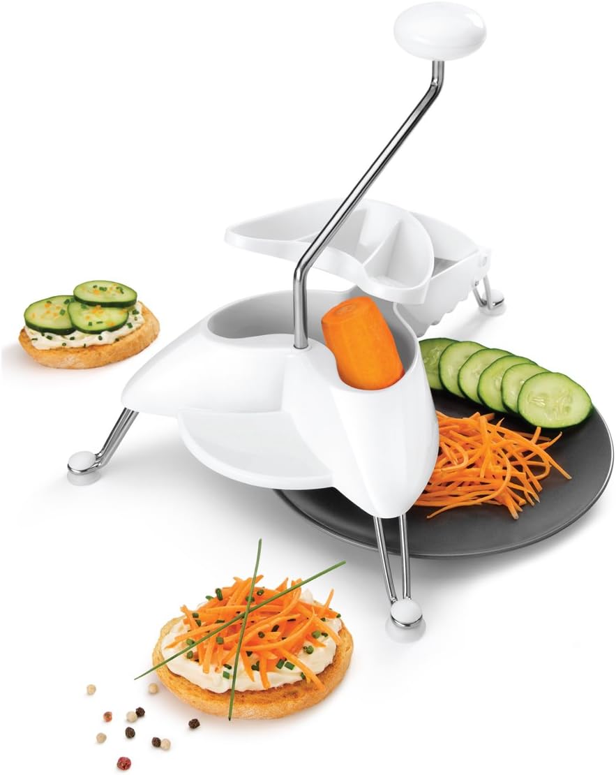 Metaltex Italien 165175 Reibe Julienne, Aluminium, Grau