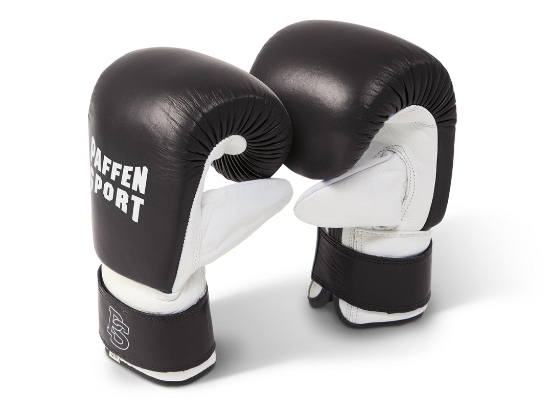 Paffen Sport «PRO» Boxsack-Handschuhe für das Training am Sandsack, Waterbag etc. schwarz/weiss M/L,