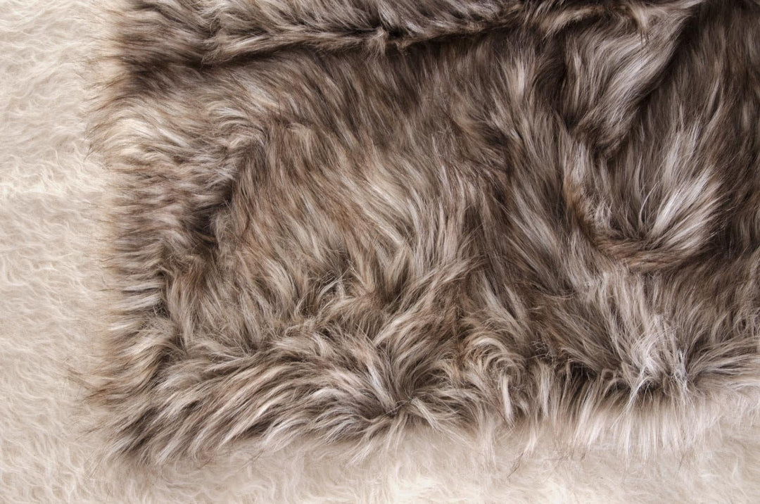 Wohnen & Accessoires Felldecke, Webpelzdecke Grizzly 170x220 Kuscheldecke 170x220cm, Kuscheldecke 17