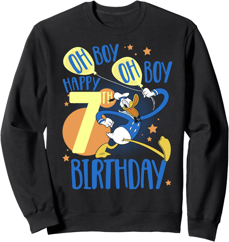 Disney Donald Duck Alles Gute zum 7. Geburtstag Oh Junge Oh Junge Sweatshirt