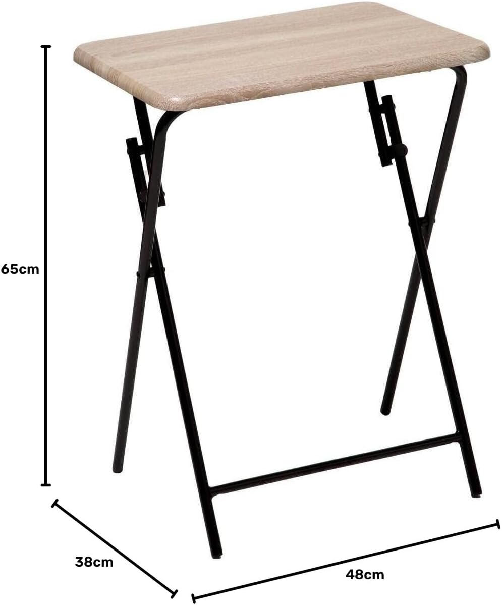5 five simply smart Klapptisch 1-sitzig holzeffekt - Klapptisch mit Holz-Effekt, MDF, Metall, Abmess