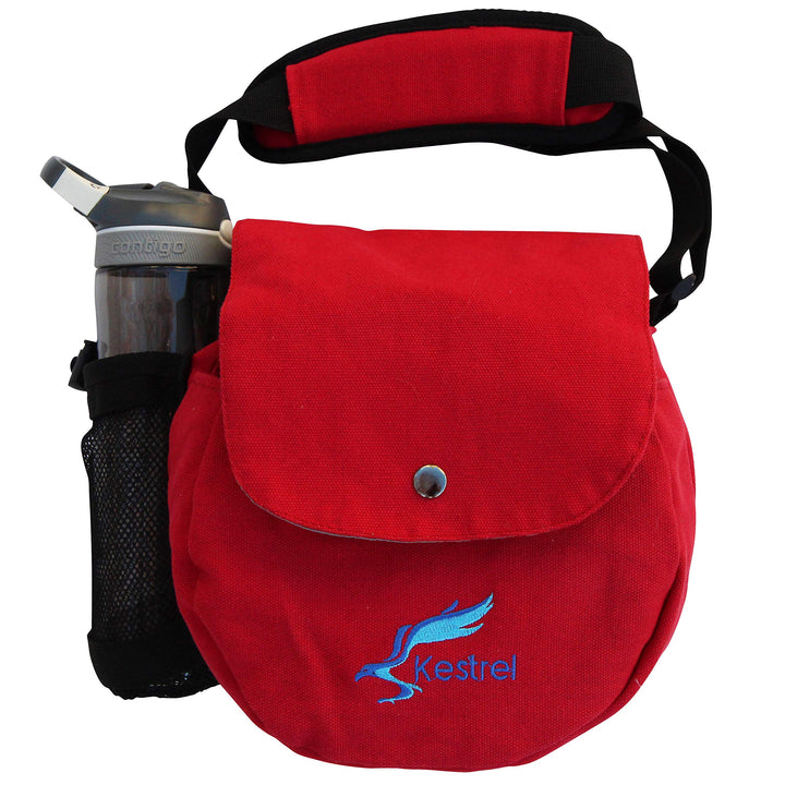 Kestrel Black Disc Golf Bag - Fits 6-10 Golf Discs + Bottle - for Beginner &amp; Advanced Golfers - Extr