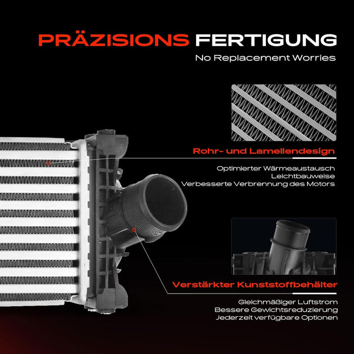 Frankberg Ladeluftkühler Turbokühler Kompatibel mit Tourneo Custom V362 F3 2015-Heute Transit V363 F