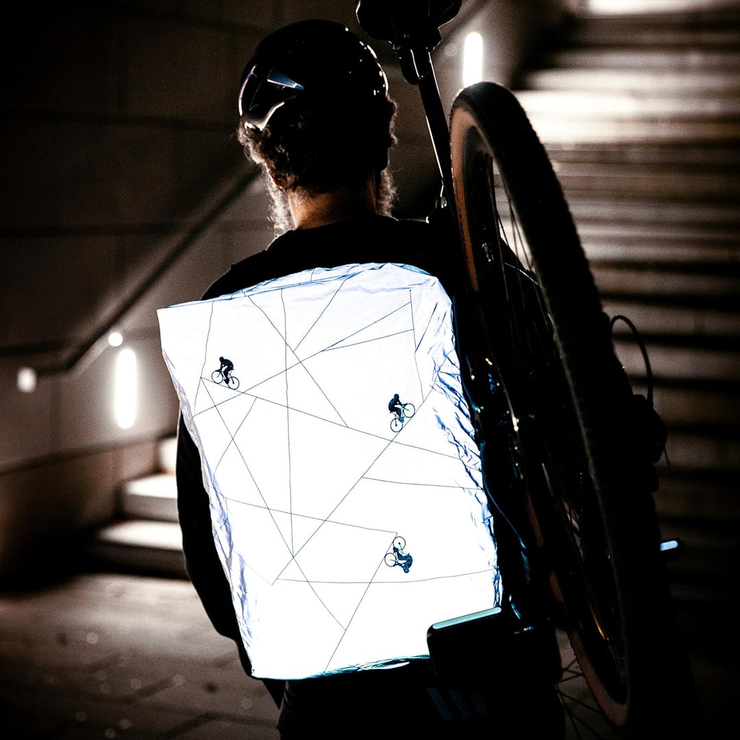 FAHRER Unisex – Erwachsene LUX-reflektierende Regenschutzhaube L, grau, L