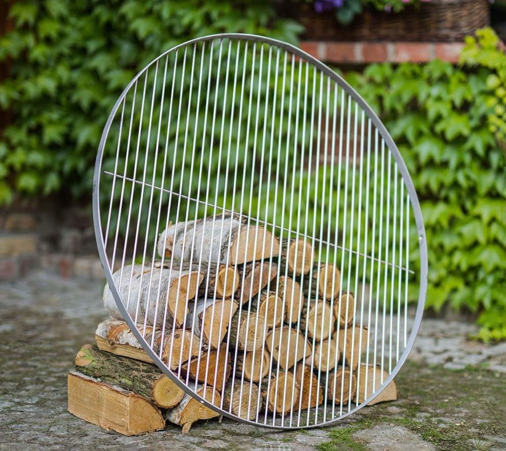 Schwenkgrill 180 cm - Grillrost aus Edelstahl 50 cm + Kurbel - Dreibeingrill - Holzkohlegrill Grill