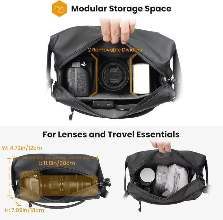 TARION Kameratasche Sling - Kamera Schultertasche Fototasche Umhängetasche DSLR SLR Tasche für Kamer
