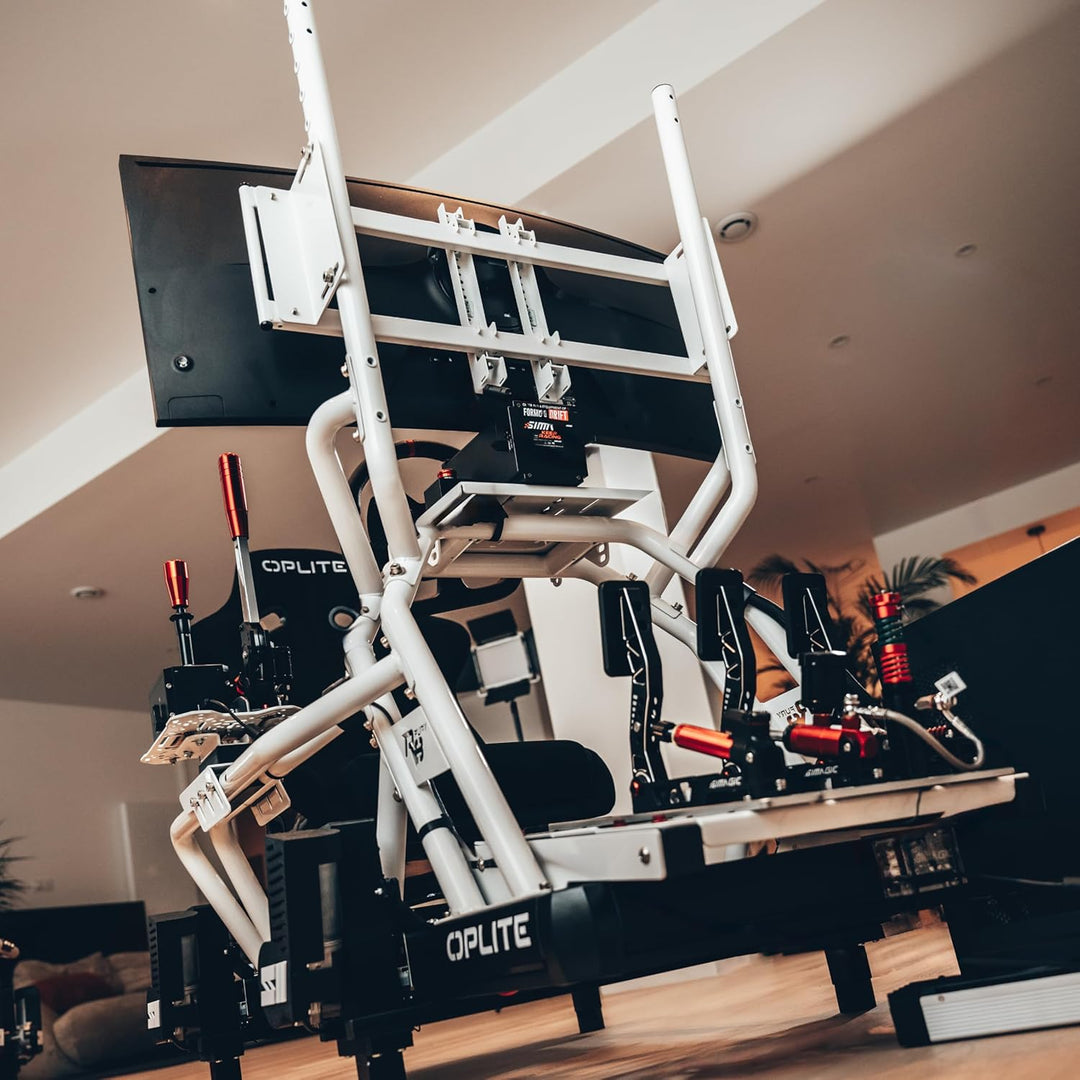 OPLITE - R8 Single Monitor Mount White - Einfache Monitorhalterung Weiss für R8 Fury