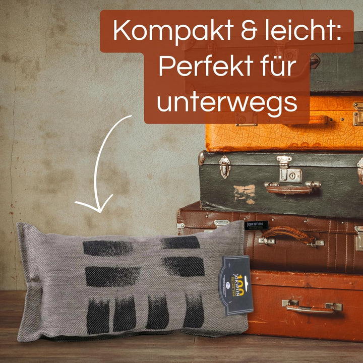 Jokipiin Premium Saunakissen 40 x 22 cm | 100% Made in Finland | ReisekissenLeinen Baumwolle