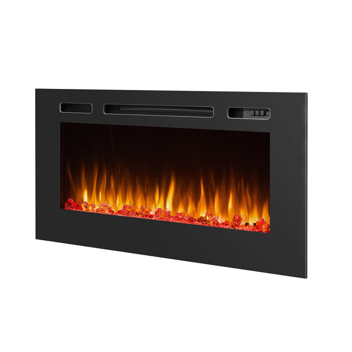 RICHEN Elektrokamin Fiamma 40" | Elektrischer Einbaukamin mit 3D-Flammeneffekt | Elektro Heizung 200