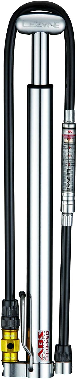 Lezyne Pumpe Micro Floor Drive HPG Road-Standpumpe mit 160psi/11 bar silber, silber