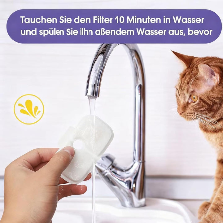 24 Stück Katzenbrunnen Filter für Petlibro Dockstream Trinkbrunnen PLWF005 / PLWF105 / PLWF115, Filt