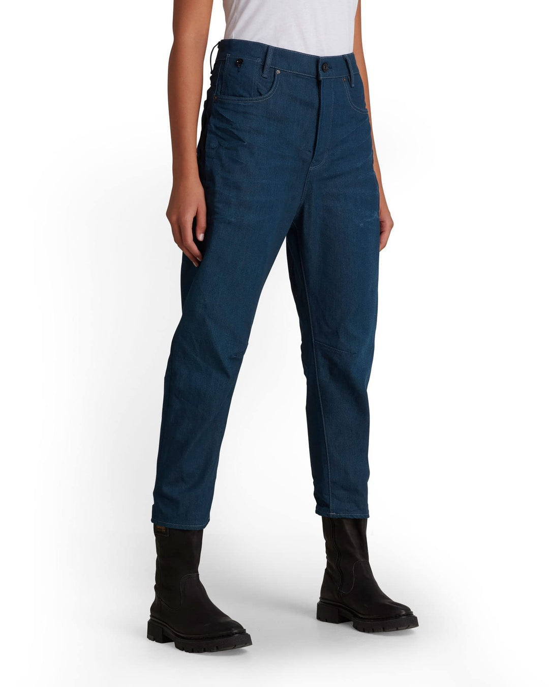 G-STAR Damen Jeans C-STAQ 3D Cropped Boyfriend C 31W / 30L Blau (3d Raw Denim D17870-c829-1241), 31W
