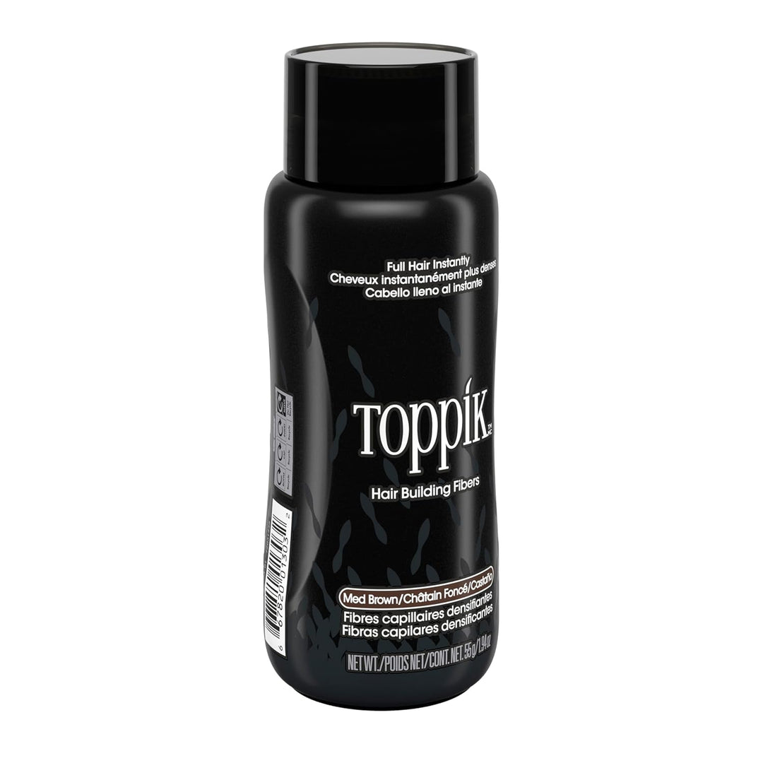 Toppik Haarfasern , Mittelbraun, natürlich gewonnene Fasern aus Keratin für voller aussehendes Haar